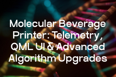 Molecular Beverage Printer: Telemetry, QML UI & Advanced Algorithm Upgrades